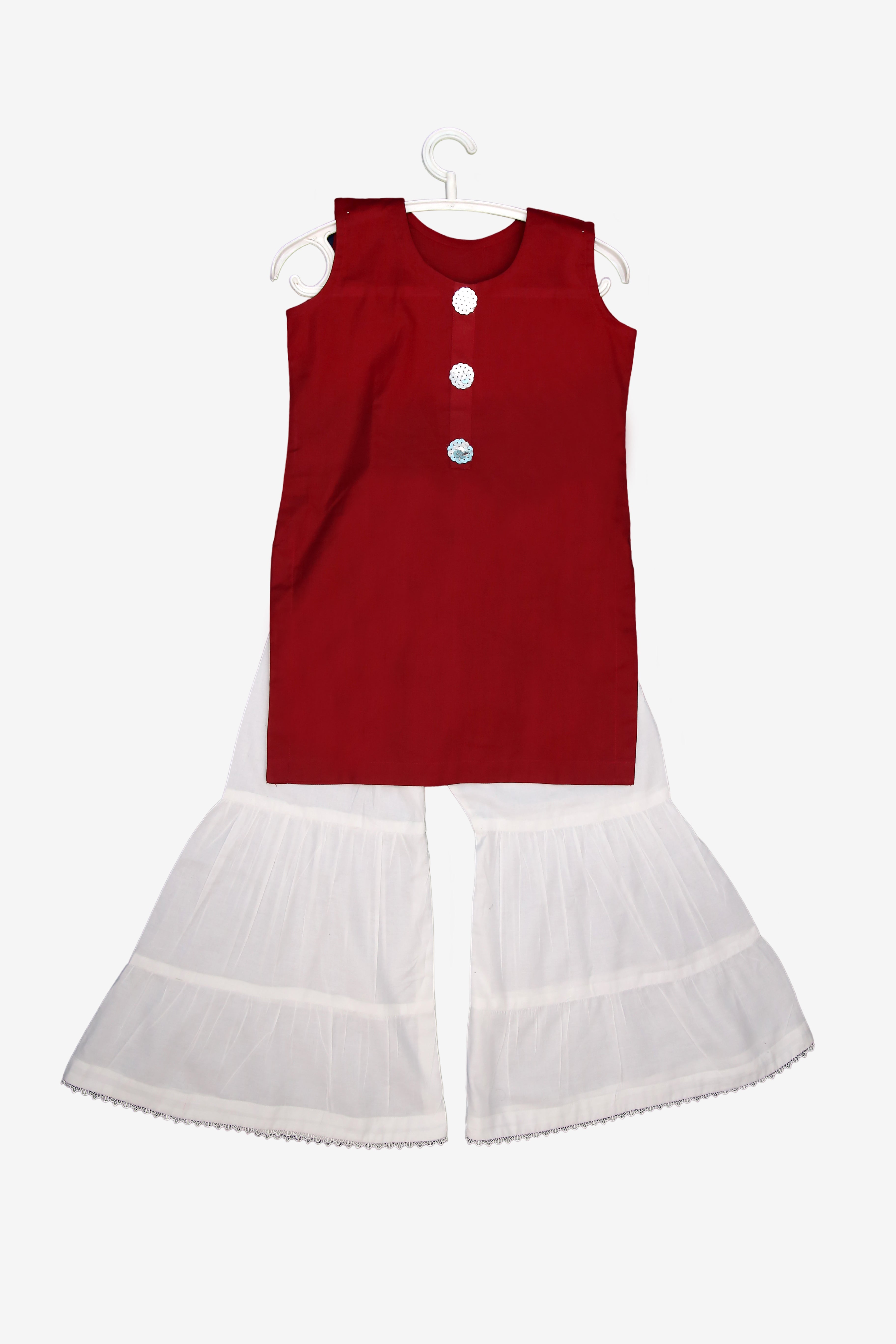 SCARLET CHARM GIRLS PALAZZO SET