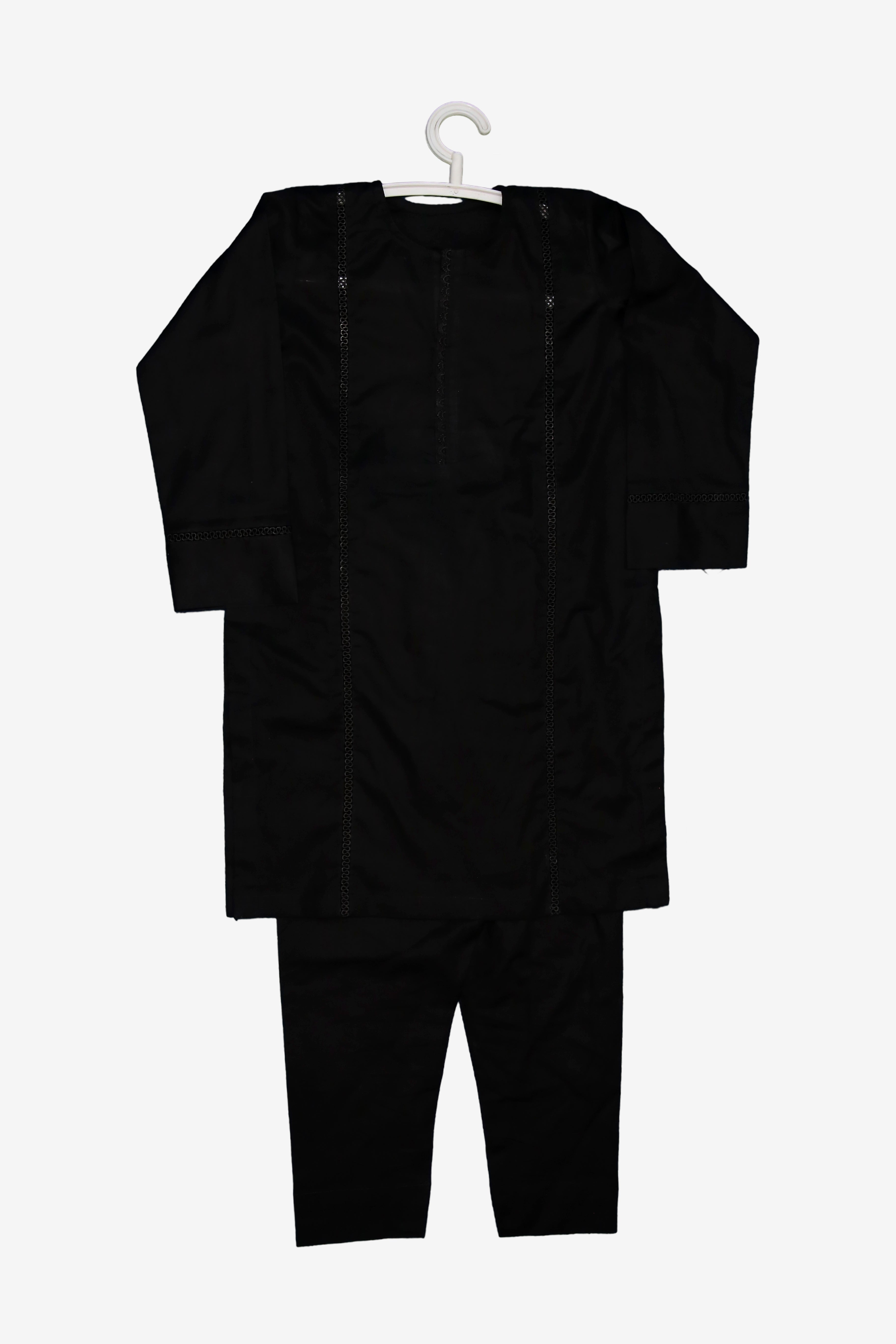 CLASSIC BLACK KIDS KURTA SET