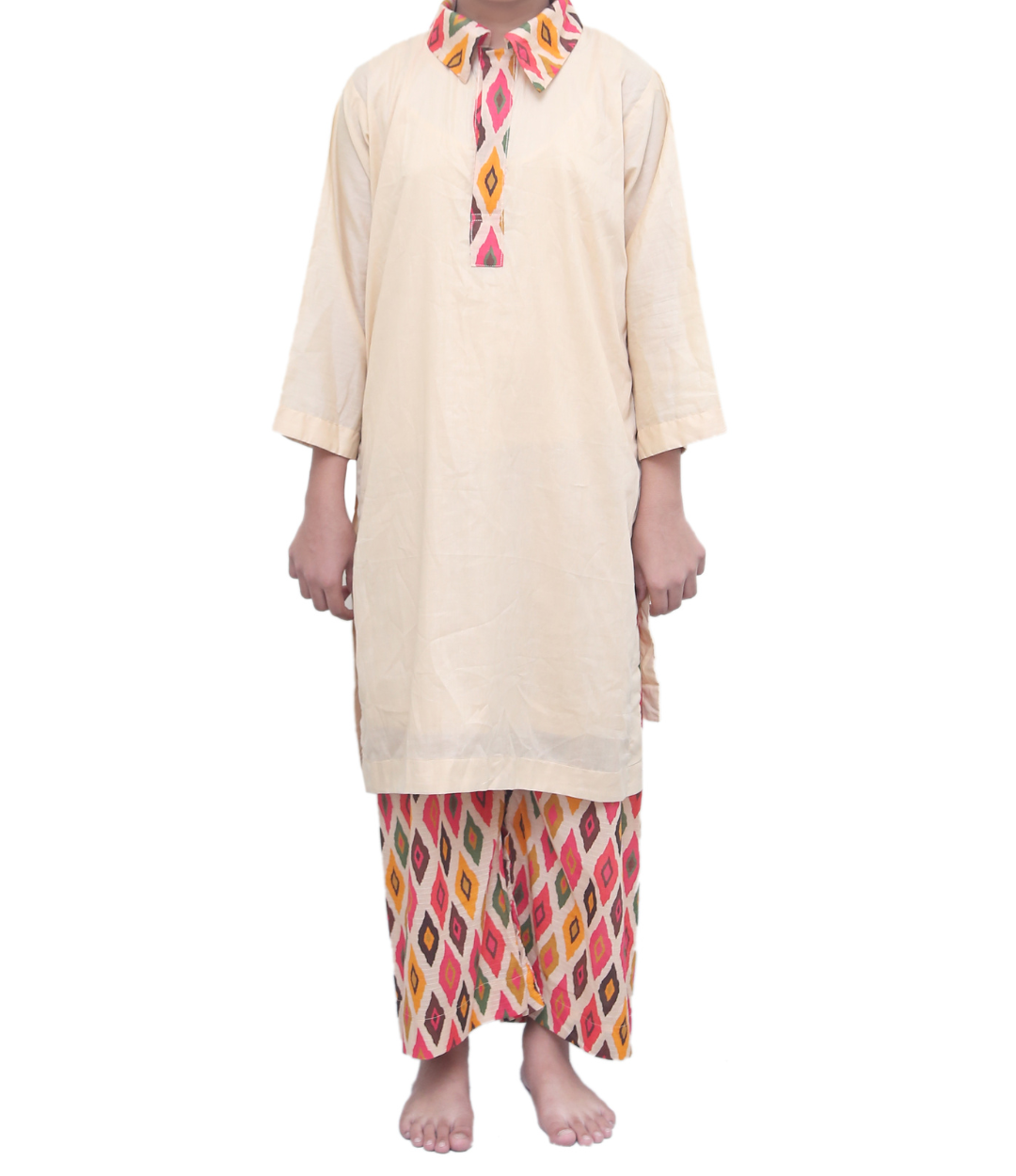 Festive Diamond Kurta Set